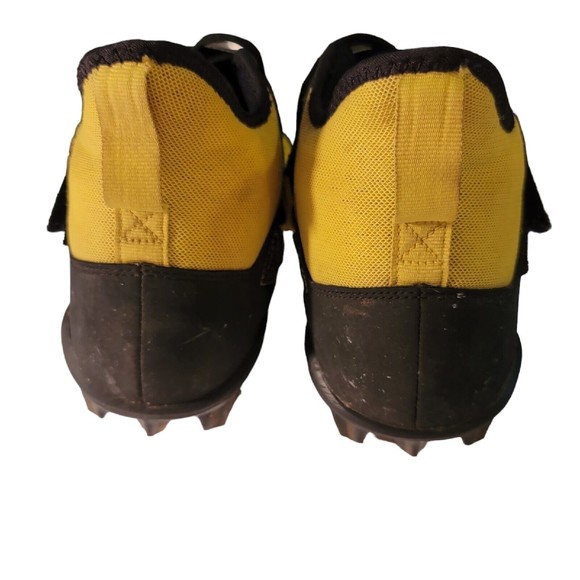 Nike Alpha Menace Pro 2 Mid Yellow Football Cleats Mens Size 11 used - Picture 4 of 10